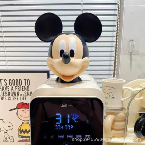 Creative Mickey Head Hucha Adorno de decoración de sala de estar de dibujos animados lindo Pato Donald Can de almacenamiento Regalo de inauguración de la casa