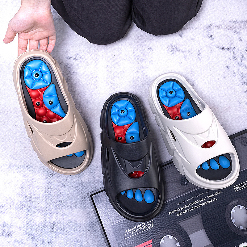 Pantofole per agopressione per uomo e donna, primavera ed estate, per esterni, casa, massaggio di alta qualità, antiscivolo, antiodore, ideali per il bagno, casual e sport._voghion.com