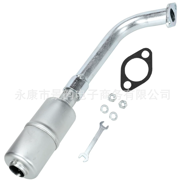 79cc exhaust pipe 8-piece kit [silver]
