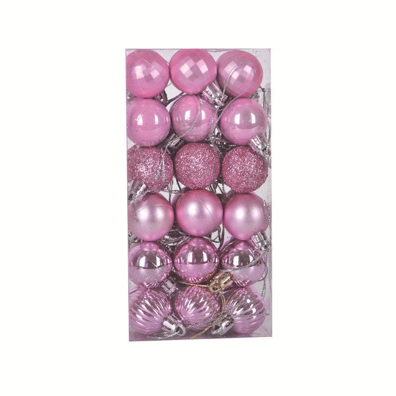 新品3/4cm36個セット異形ボールクリスマスツリー小さなペンダント祝日飾りスイカ方眼クリスマスボール|undefined