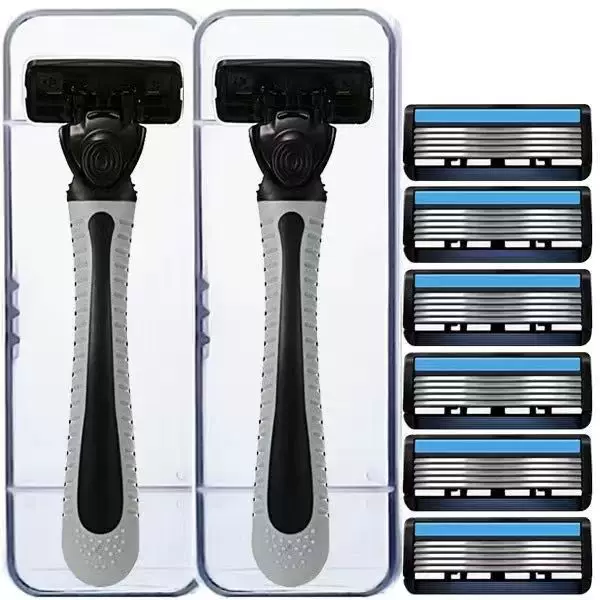 A 6 -layer blade, auspicious shaver scraper, manual manual six -layer knife -shaved scalpel, beard knife man