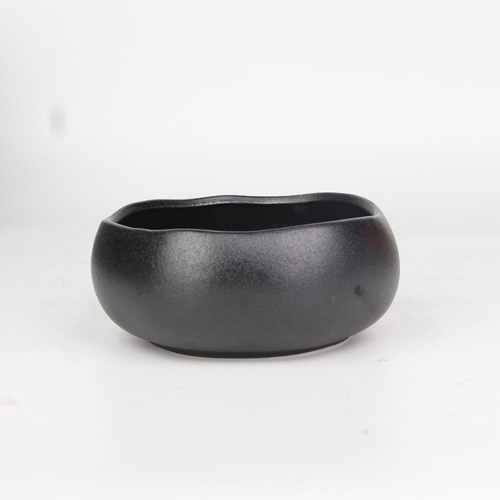 Creativo esmerilado de cerámica borde de la onda tazón Casa de Campo hogar tazón de sopa tazón de arroz tazón de verduras tazón al vapor tazón de fideos tazón de ensalada de frutas