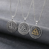 Древняя египетская пирамида, подвеска «Глаз дьявола», скандинавская двухсторонняя руна викингов, кельтский узел, мужская подвеска из титановой стали