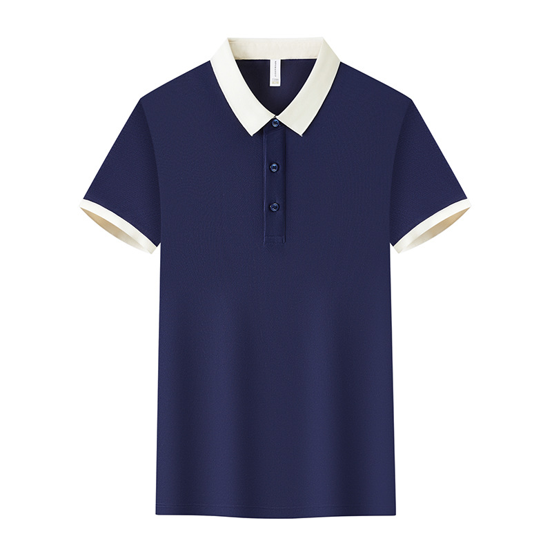 Camiseta de polo de seda personalizada camiseta deportiva con solapa anti-oil ropa de trabajo bordada publicidad logotipo impreso de manga corta