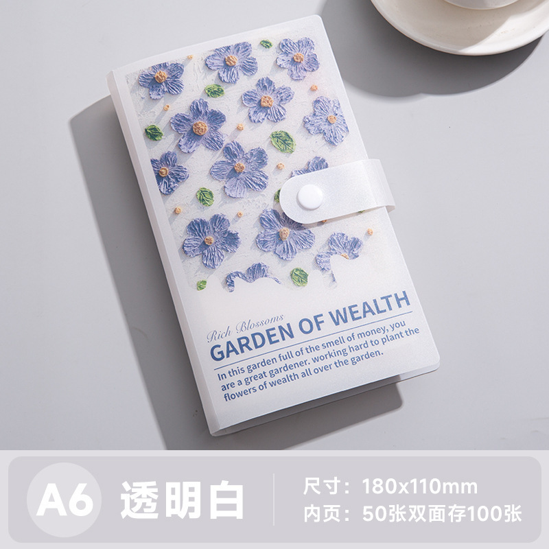 新しい A6 油絵 3D 立体貯金帳プラスチックシェル現金記念紙幣収納ブックインターネット有名人人民元コレクションブック|undefined