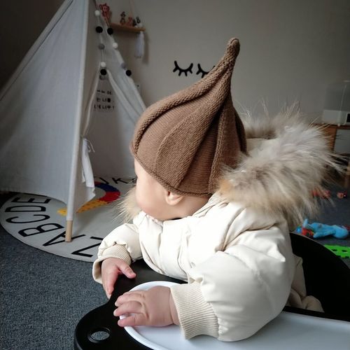 Baby hat Internet celebrity baby hat super cute and cute children's hat medium and large children's wool hat pacifier windmill parent-child hat