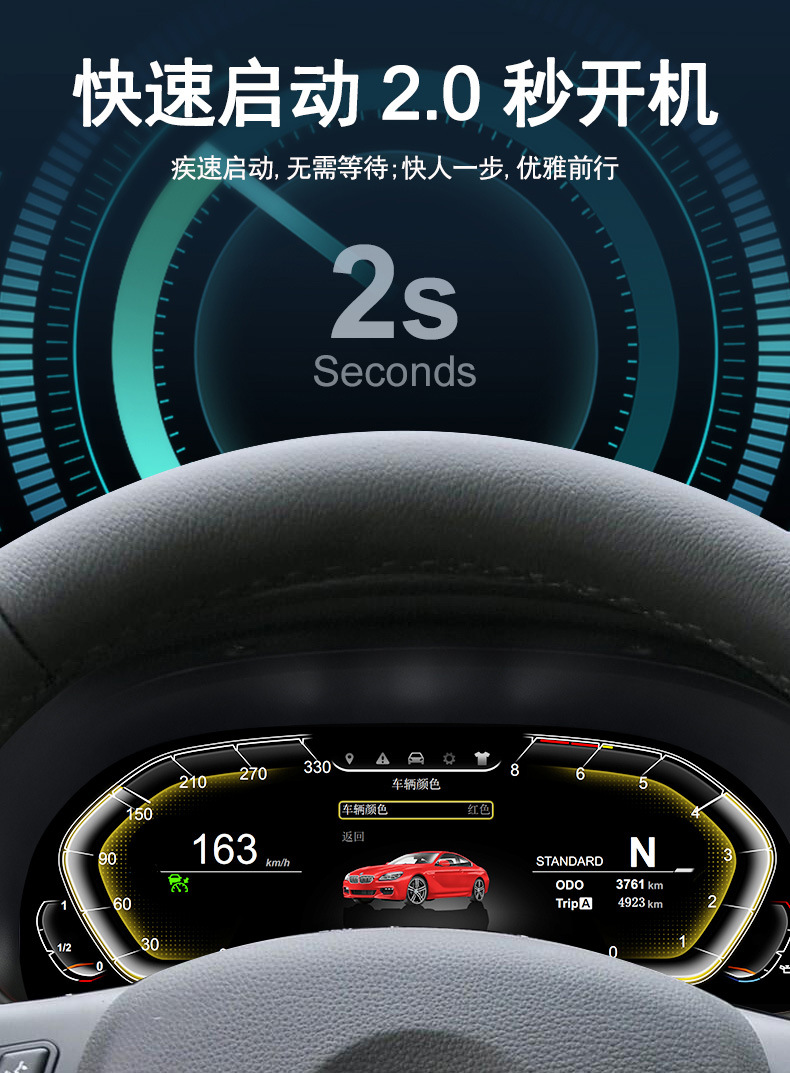 Suitable for Bmw X1 E84 Dashboard 09-15 Models, New Version Upgraded Dashboard Decoration, Car Lcd Dashboard