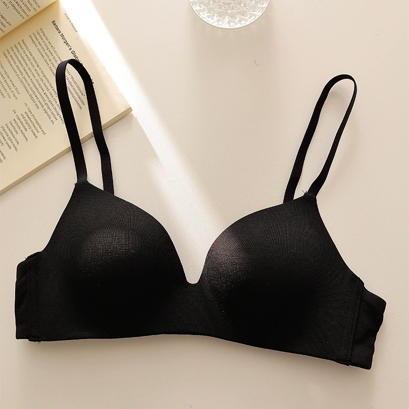 Push-up bra, wireless comfortable support, seamless underwire-free design, sizes 70A–85B