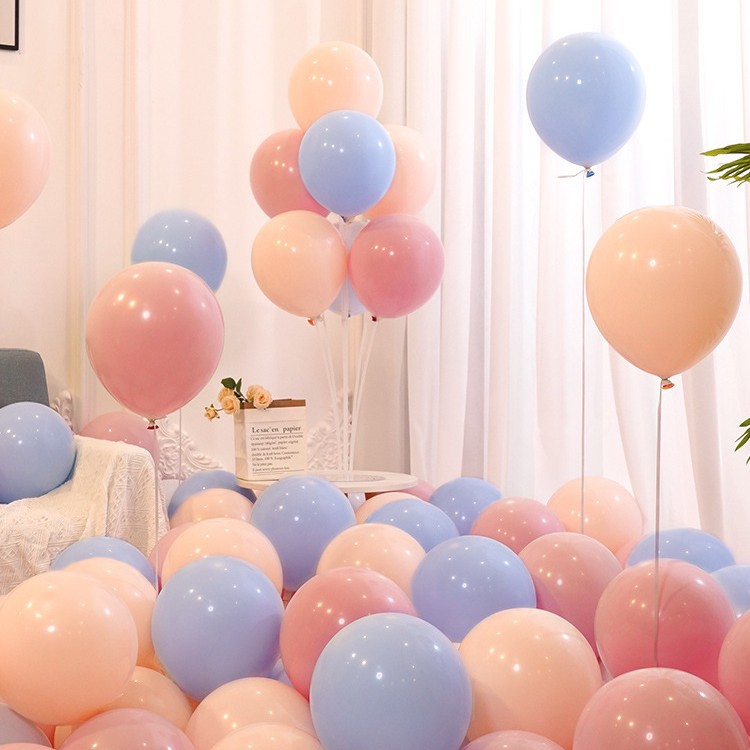 Globos al por mayor en colores macarrón, gruesos y a prueba de explosiones, para eventos en centros comerciales, decoración de escenarios, arreglos de cumpleaños, varios colores.