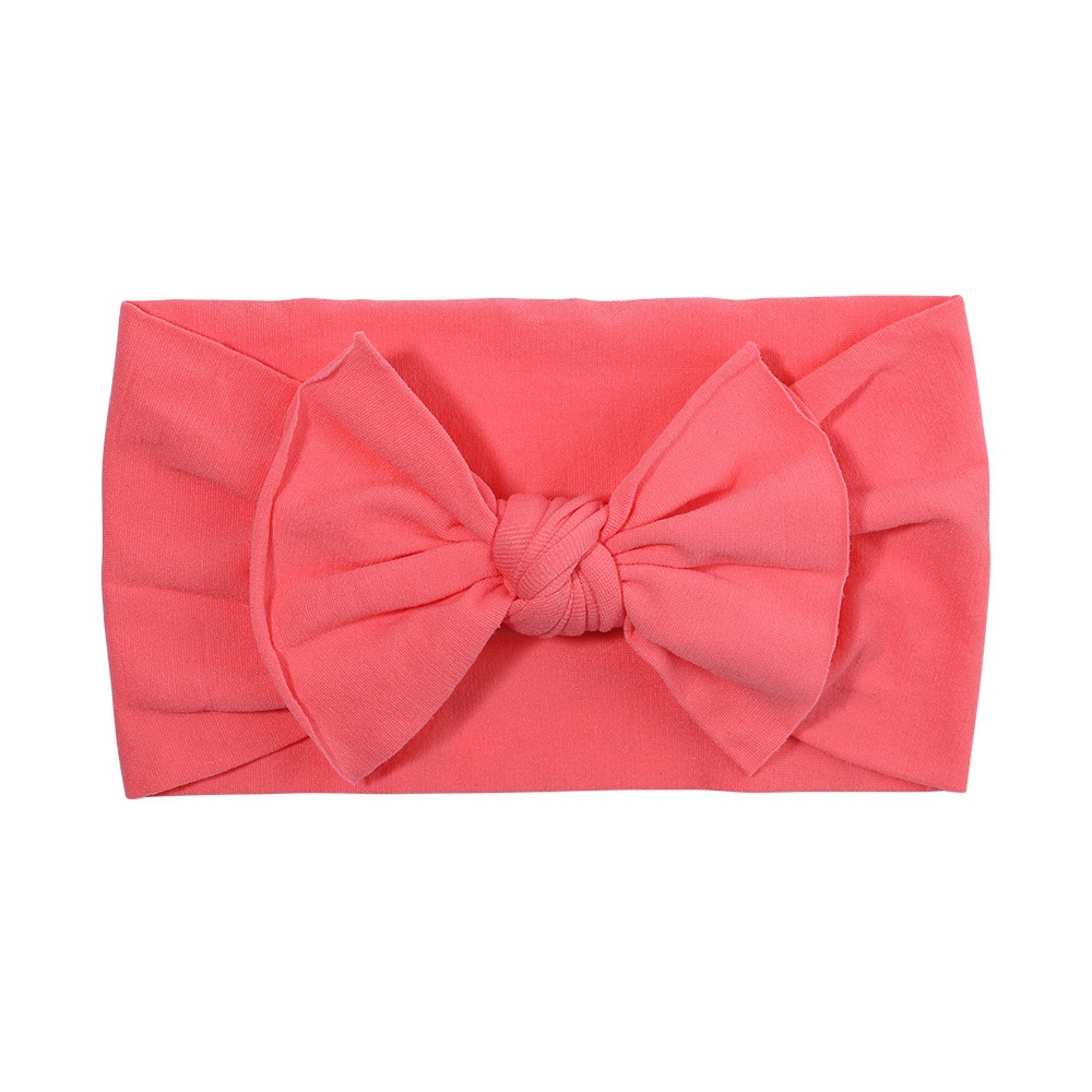 Fashion Solid Color Bow Knot Polyester Hair Band3