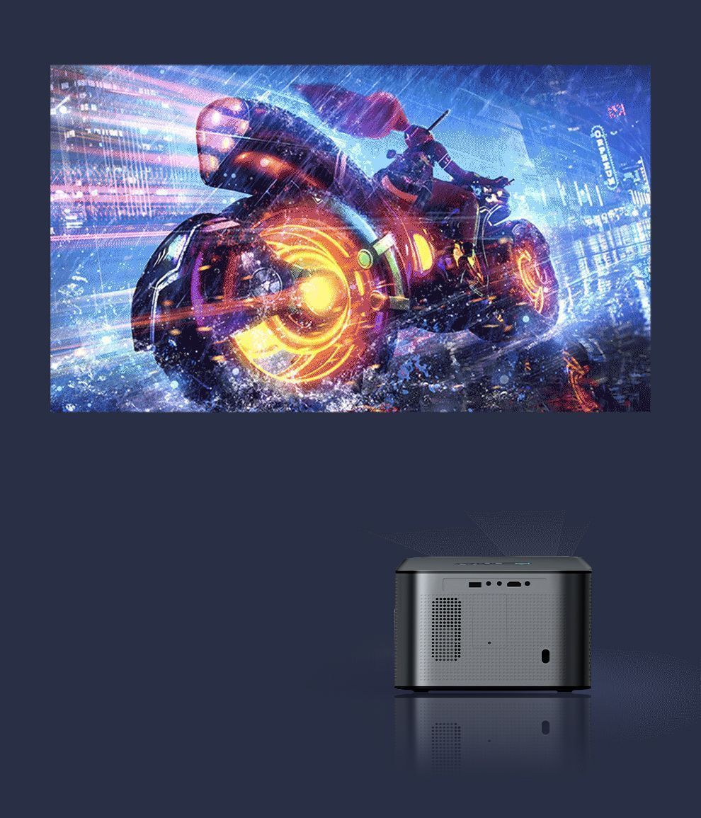 X228 Bin Yuan Telefon İmparatoru Projeksiyon Cihazı Yüksek Çözünürlüklü Gündüz Ev Konferans Sınıf Misafirhanesi Otel Beyaz Duvar Doğrudan Projeksiyon Makinesi
