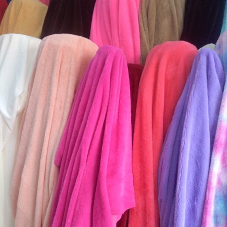 180 door width monochrome flannel Falei velvet home clothes pajamas blanket fabric Yiwu Falei velvet manufacturers