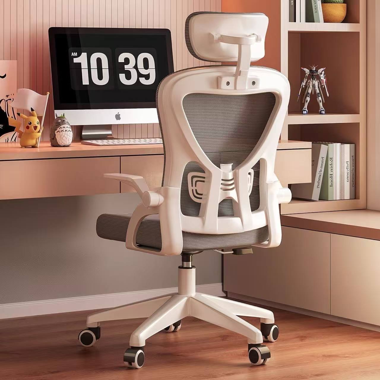 Ergonomic Chair, Home Waist-Protecting Computer Chair, Comfortable Sedentary College Student Dormitory E-Sports Chair, Reclining Office Chair