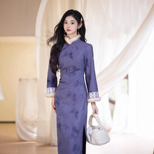 新中式红色旗袍2025新款冬季长袖加厚保暖敬酒服新娘中国风年轻款