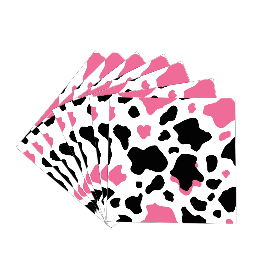 Artículos de fiesta de cumpleaños familiares con temática de vacas, los más vendidos transfronterizos: platos y vasos de papel desechables, juego de vajilla desechable