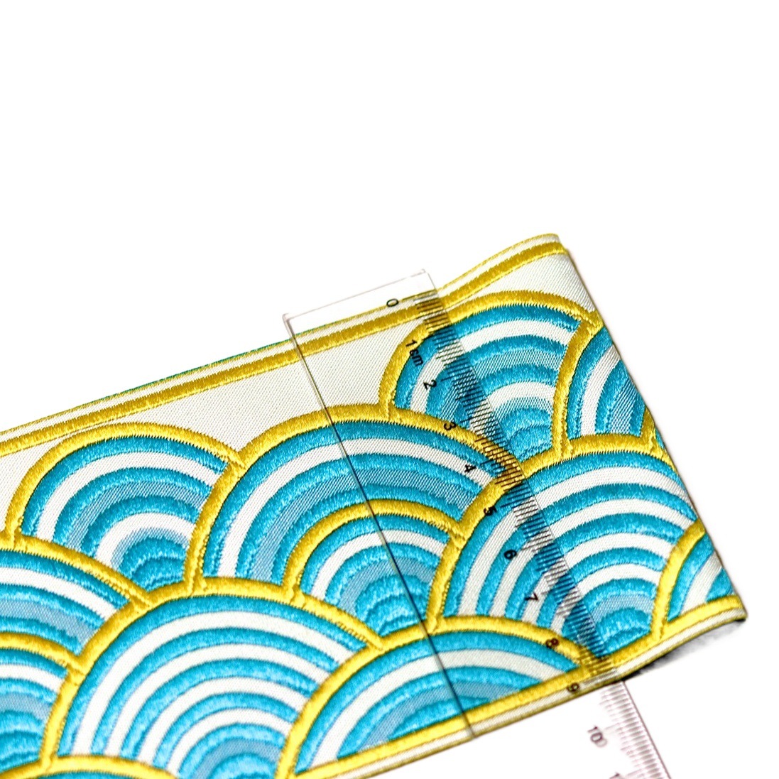 9cm de ancho de alta precisión de la cinta patrón de la nube ropa sofá cojín de la cama cortina de mesa corredor de la cama hogar textil cinta decorativa