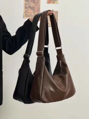 秋冬新款包包女韩版百搭单肩斜挎包大容量学生上课通勤腋下托特包