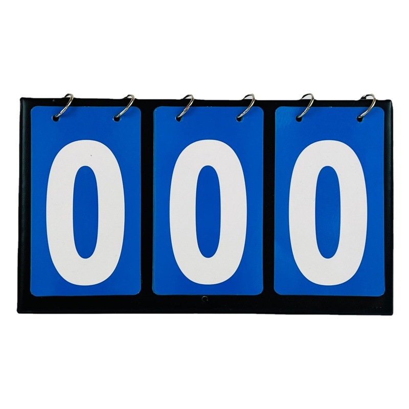 New Whale Leather Three-digit Scoreboard Sports Track and Field Scoreboard Countdown Competition Tournament Flip Card Factory Sales