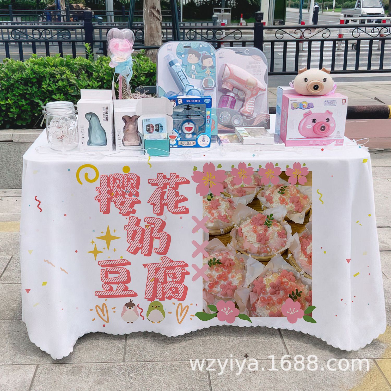 Mantel de tofu con leche de cerezo