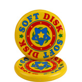 Мягкое мультяшное дорожное поролоновое фрисби из пены, принт, 20см, раннее развитие