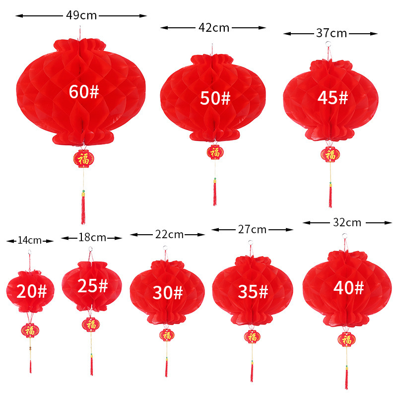 Lanternas pequeñas decoraciones de bodas de Año Nuevo gran lanternas rojas festivales de apertura de bodas de primavera decoración papel impermeable al por mayor