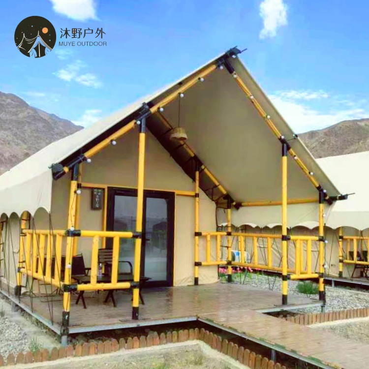Alojamiento en casa de campo del complejo turístico de camping al aire libre Muye, tienda de campaña nómada grande, comedor de campamento, tienda de campaña de hotel de camping, estilo nómada.