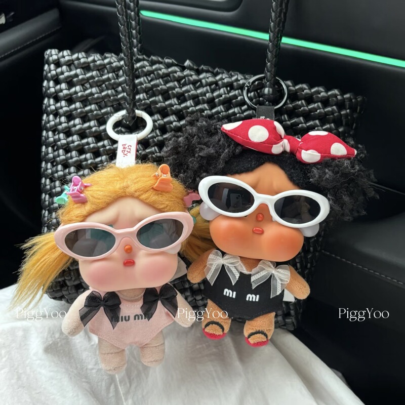 Suitable for Crybaby Kuwa Summer Pink Bow Bikini Doll Clothes Vinyl Doll Replacement Accessories