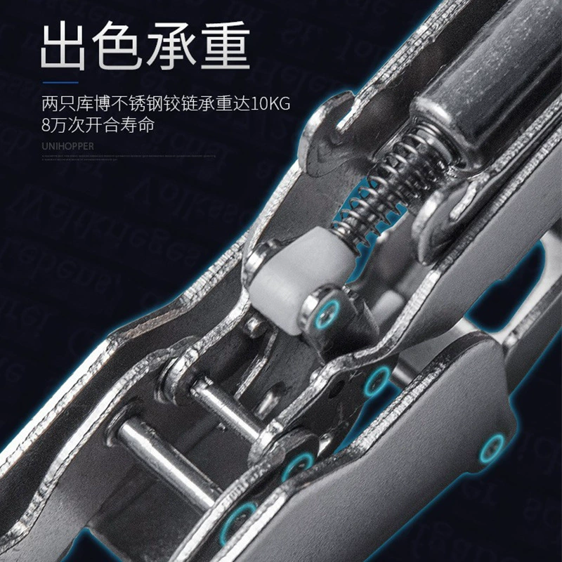 Unihopper Kubo 165 -degree fast -packed buffer hinge closure hydraulic cabinet wardrobe door accessories unpackable