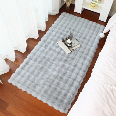 New Balcony Living Room Coffee Table | Car Carpet - gray-bubble-velvetencrypted-thickening-sponge-bottom-40120cm