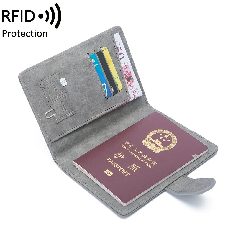 Портмоне-органайзер для паспорта, RFID-блокировка, обложка из кожи, размер 14.8×11×1 см