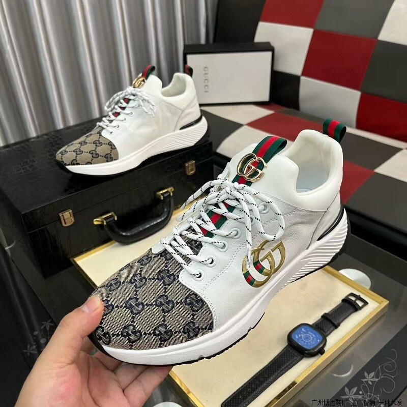 Cross-Border Export 2025 Autumn New Fashion Casual Breathable Men's Shoes Classic Trendy Versatile Thick-Soled Running Sneakers