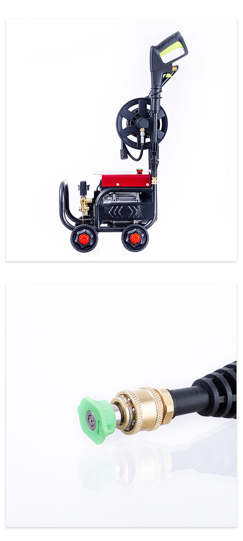 High-Pressure Car Washing Machine 220V Household High-Power Trash Can Cleaning Machine Floor Washing Shop Industrial-Grade Commercial Car Washing Machine