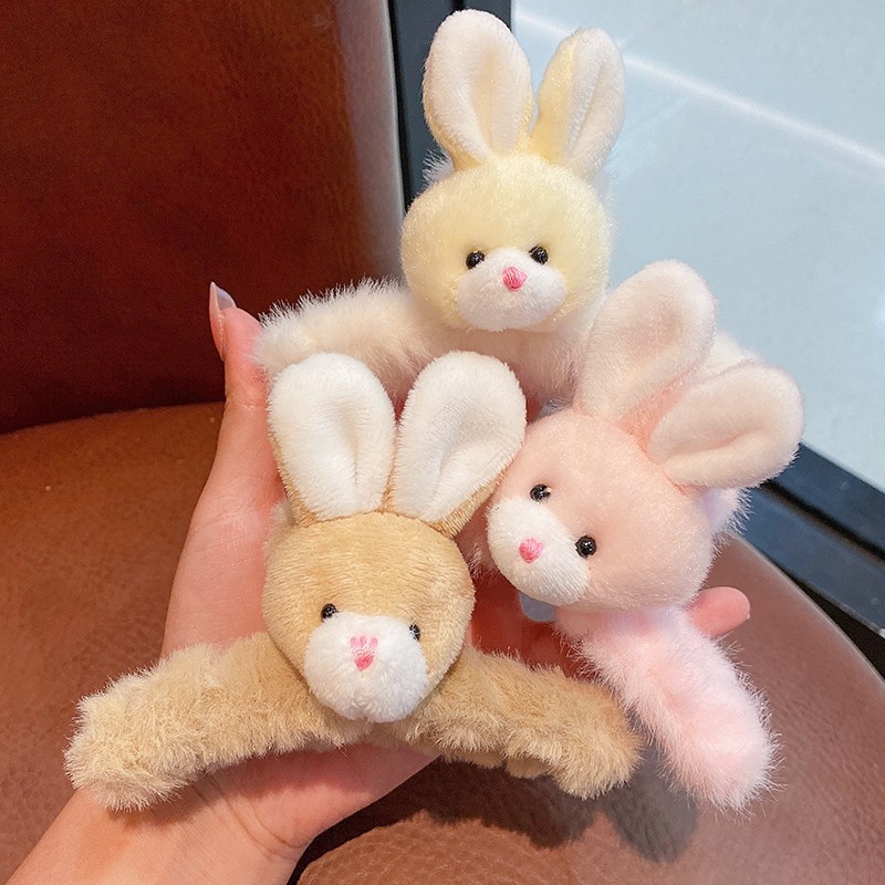 Cute Animal Plush Hair Claws 1 Piece display picture 1