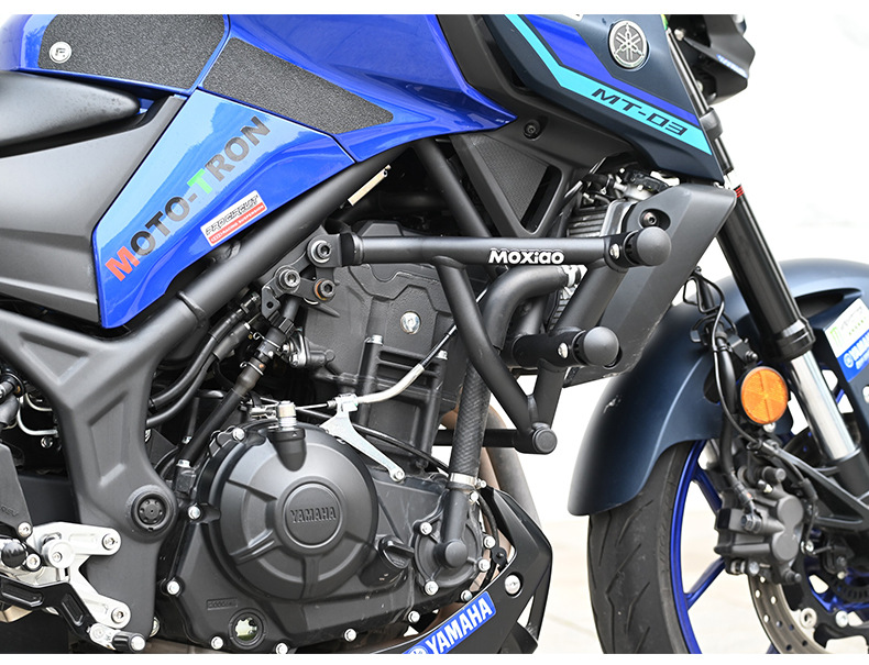 Suitable for Yamaha Mt03 Bumper Anti-Fall Bar Aluminum Alloy Spring Head Competitive Anti-Fall Guard Bar Body Protection Bar