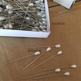 珠针针白色珠光针cm手工定位梨形cm彩色珍珠水滴针大头针-阿里巴巴