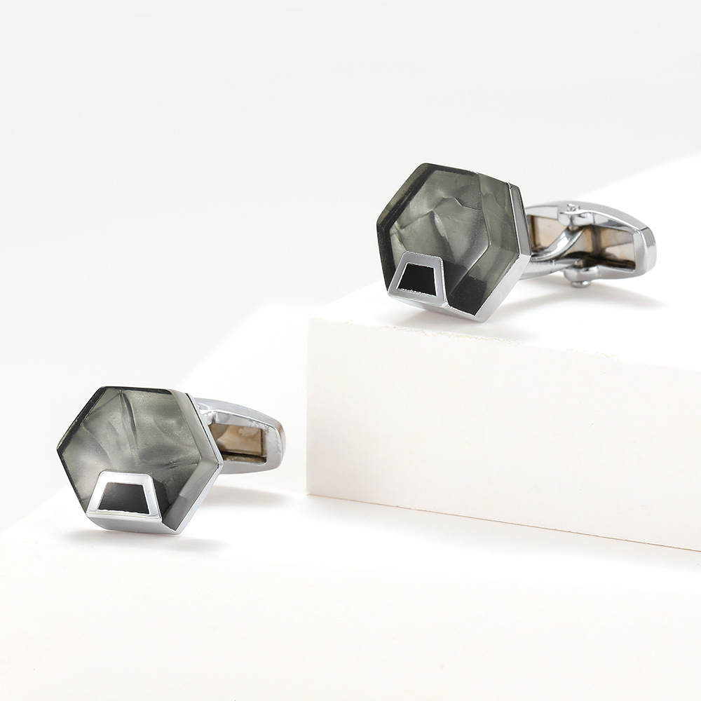 Men's Cufflinks 2022 New French Hexagona...