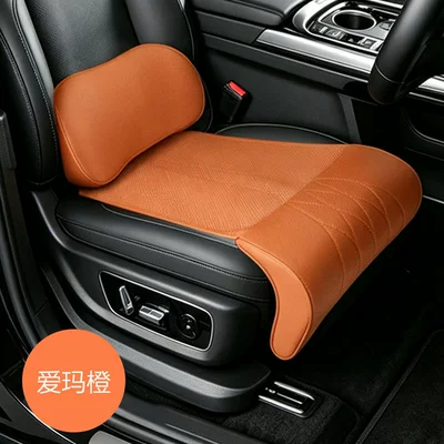 for Car Seat, Driver's — Waist support - big-deal-package-shopkeeper-recommendation-punching-lumbar-support-polka-dot-leg-rest-original-car-orange-1-set