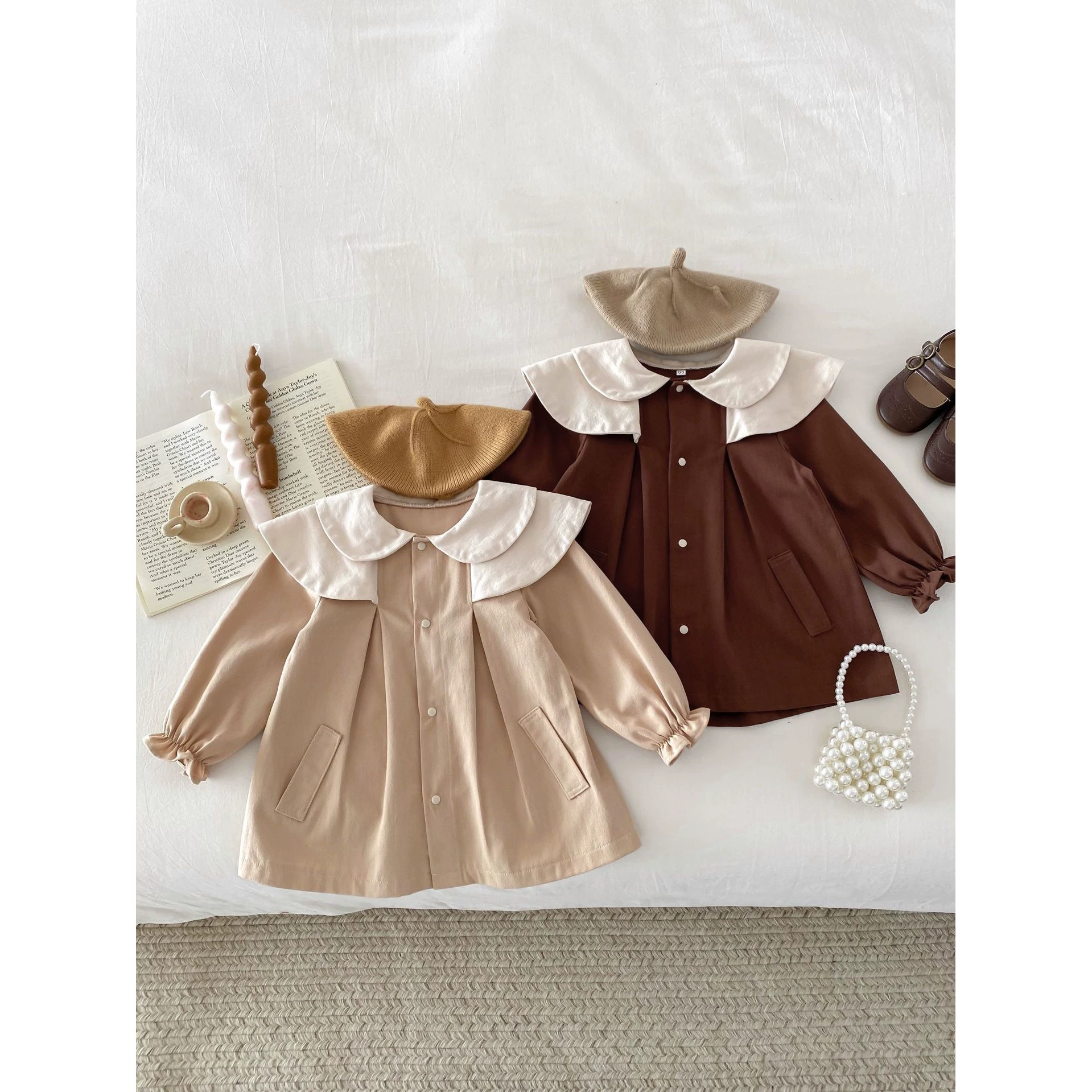 Spring jacket, children's trench coat, Korean style, western style