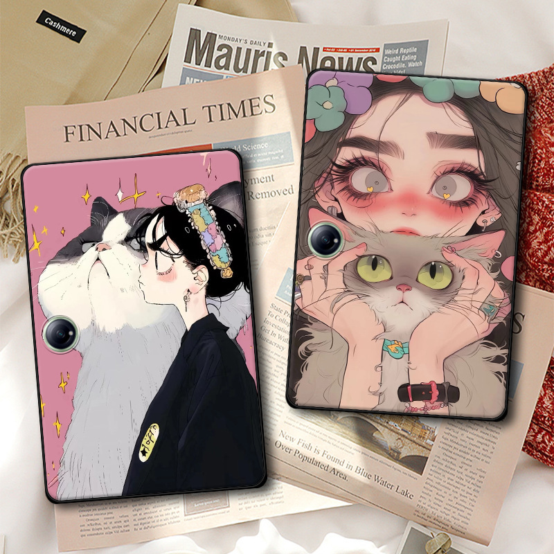 Suitable for Oneplus Tablet 2Pro Protective Cover Padgo Soft Shell 12.1 Cat 11.6 Cartoon 11.35 Girl Cute