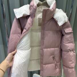 2025新款毒家版本现货高品质M家新款女士短款连帽羽绒服外套夹克