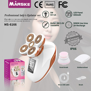 New Ladies Shaving Electric Multifunctional Five-head Floating Hair Removal Instrument Washing Face Household Cross-border trimmer