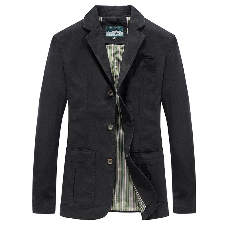 Traje transfronterizo para primavera y otoño nuevos hombres de algodón traje casual más tamaño pequeño chaqueta 817