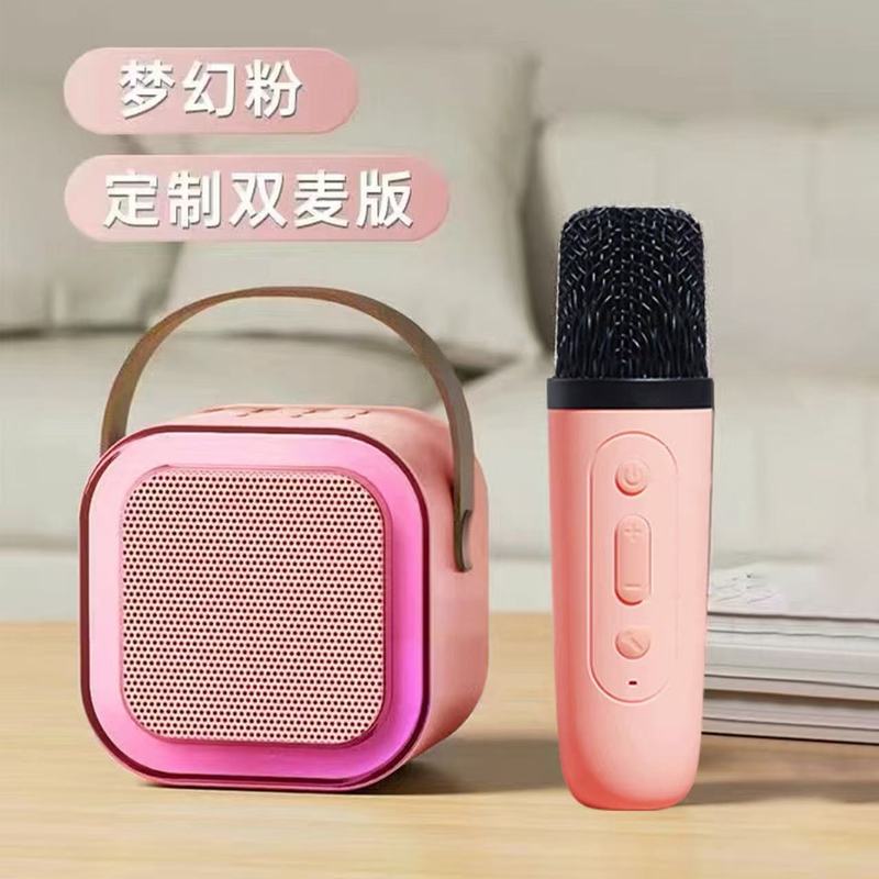 クロスボーダー K12 Bluetooth スピーカー カラオケ Bluetooth スピーカー USB ポータブル Bluetooth スピーカー ワイヤレス Bluetooth オールインワン 歌うサウンド|undefined