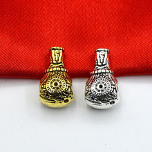 古银三通佛头挂件金刚杵手串葫芦三通隔珠DIY编绳珠饰品配件