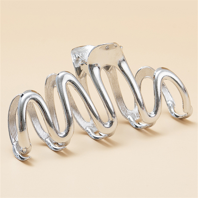 Solid Color Pattern Simple Style Solid Color Metal Plating Hair Claws 1 Piece