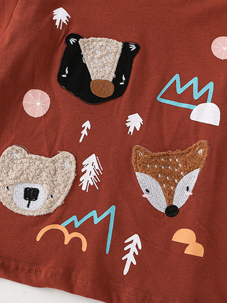 Malwee transfronterizo camiseta infantil otoño y invierno nuevo estilo europeo y americano para niños de cuello redondo camiseta de manga larga camiseta de base chaqueta casual