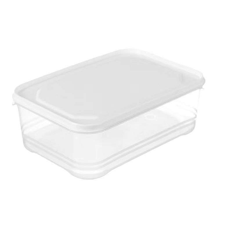 Caja de almacenamiento de refrigerador, caja de almacenamiento transparente de gran capacidad, cocina, almacenamiento de frutas y verduras, almacenamiento de alimentos