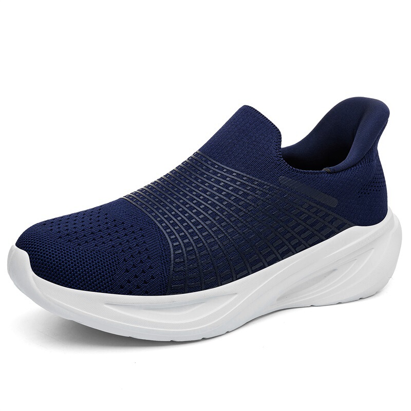 7615 Men's and Women's Walking Shoes, Flyknit Shoes, Spring/Summer Low-Top Slip-On Breathable Mesh Shoes for Seniors, Sports Running Slip-Ons 7615 Men's and Women's Walking Shoes, Flyknit Shoes, Spring/Summer Low-Top Slip-On Breathable Mesh Shoes for Seniors, Sports Running Slip-Ons
