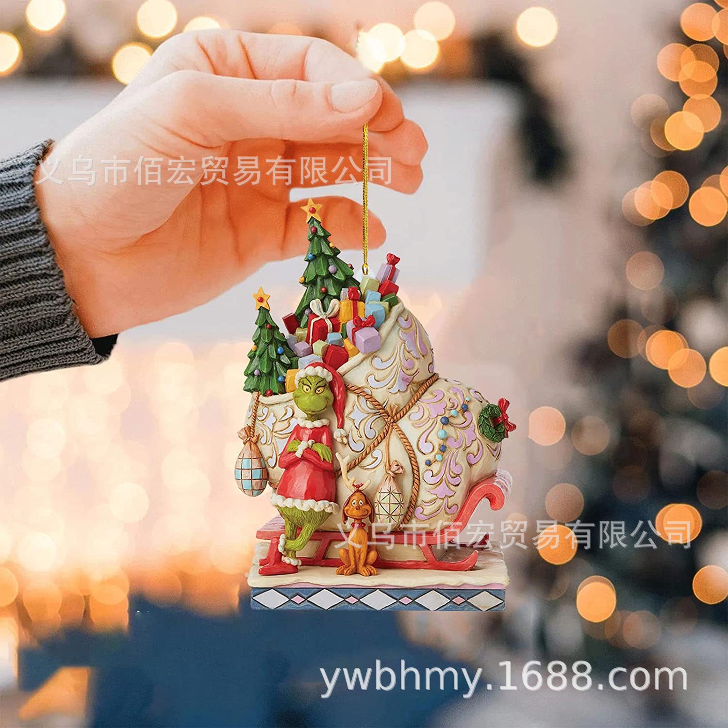 2022 transfronteriza nuevos adornos de Navidad colgante decoración del hogar adornos espejo retrovisor del coche árbol de Navidad mochila colgante
