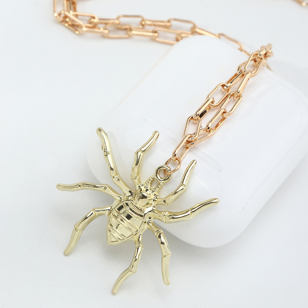 Halloween Spider Shape Pendant Necklace Wholesale Nihaojewelry
